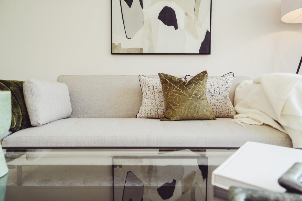 Rugeley Home Staging Sofa - The Staging Experts Staffordshire property staging team