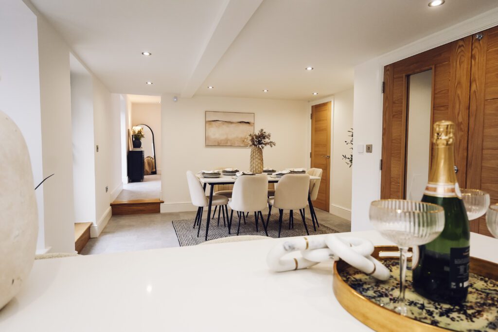 The Barns Derbyshire Dining Room Home Staging - The Staging Experts home staging in Derbyshire